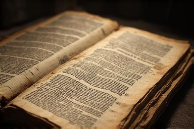 Old weathered manuscript page